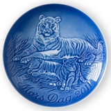 Tigerin mit Jungen 2011, Bing & Gröndahl Muttertagsteller