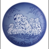 Dalmatian with puppies 2015, Bing & Grondahl Mother's Day plate