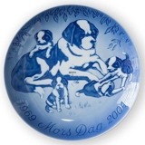 STOR 23 cm Mors dag JUBILÆUMS platte 2004