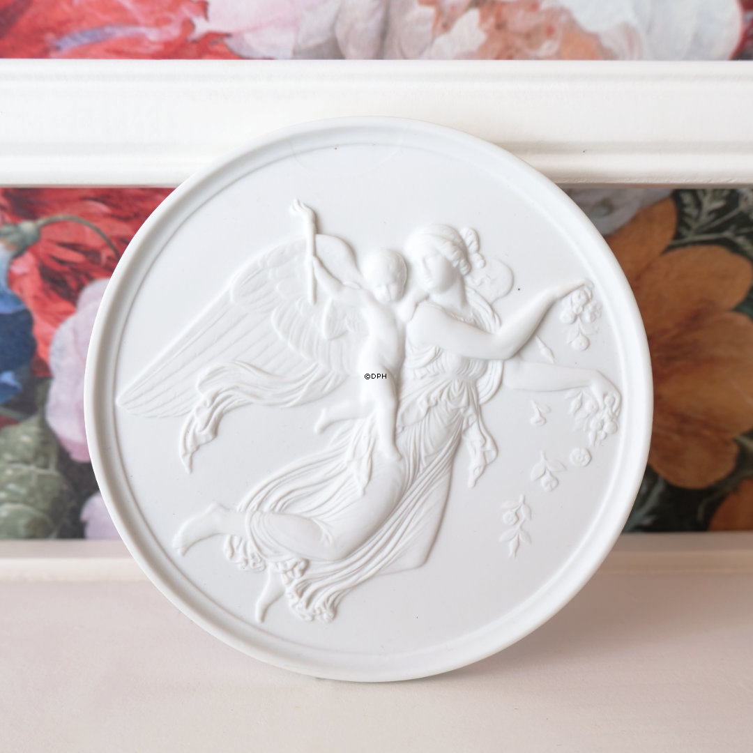 Thorvaldsen biscuitplatte, Dagen, 14 cm Bing & Grøndahl nr. 4001