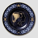 Wedding plate, Prince Charles and Lady Diana, Bing & Grondahl