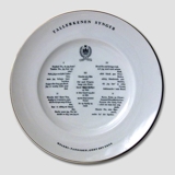 Song plate, Plate with verse, 25cm, Bing & Grondahl