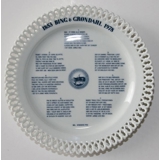 Song plate, Plate with verse, 20cm, Bing & Grondahl