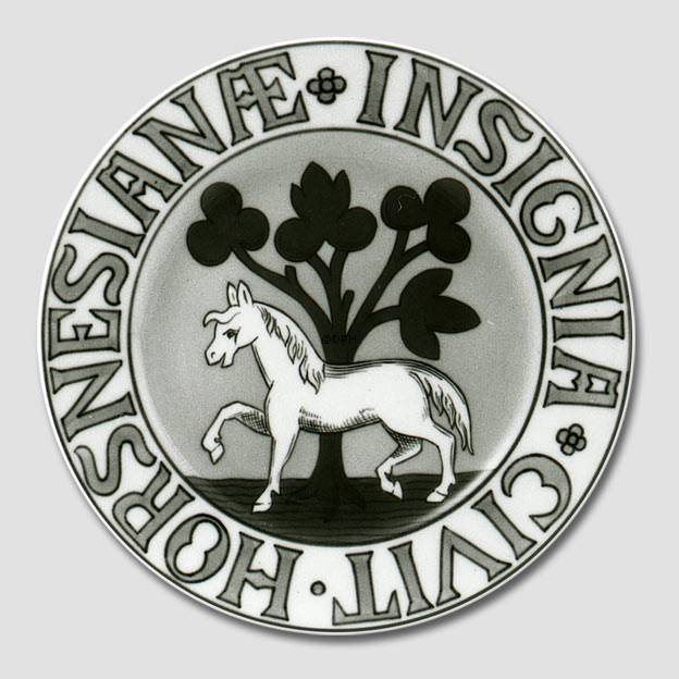 Byvåben platte, HORSNESIANÆ INSIGNIA CIVIT, Bing & Grøndahl