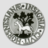 Byvåben platte, HORSNESIANÆ INSIGNIA CIVIT, Bing & Grøndahl