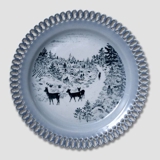 Bing & Grondahl, Plate, Animals in Twilight