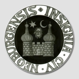 Byvåben platte, NEOBURGENSIS INSIGNIA CIV, Bing & Grøndahl