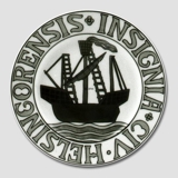 Byvåben platte, HELSINGORENSIS INSIGNIA CIV, Bing & Grøndahl