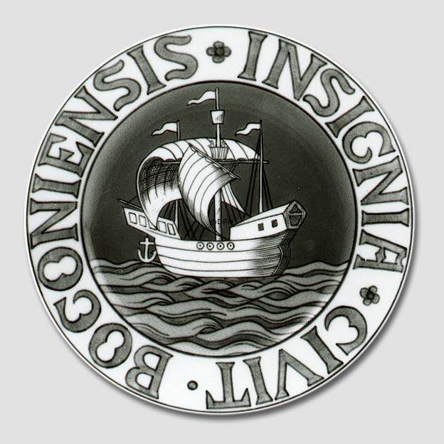Byvåben platte, BOGONIENSIS INSIGNIA CIVIT, Bing & Grøndahl