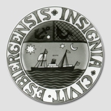 City Arms plate, ESBIERGENSIS INSIGNIA CIVIT, Bing & Grondahl
