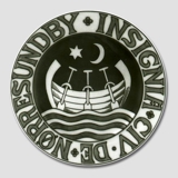 City Arms plate, NØRRESUNDBY INSIGNIA CIV DE, Bing & Grondahl
