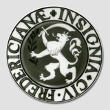City Arms plate, FREDERICIANÆ INSIGNIA CIV, Bing & Grondahl