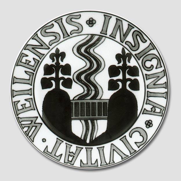 Byvåben platte, WELLENSIS INSIGNIA CIVITAT, Bing & Grøndahl