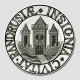 Byvåben platte, RANDRUSIÆ INSIGNIA CIVITAT, Bing & Grøndahl