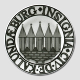 City Arms plate, KALUNDÆBURG INSIGNIA CIV DE, Bing & Grondahl