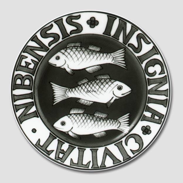 Byvåben platte, NIBENSIS INSIGNIA CIVITAT, Bing & Grøndahl