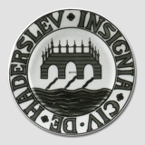 City Arms plate, HADERSLEV INSIGNIA CIV DE, Bing & Grondahl