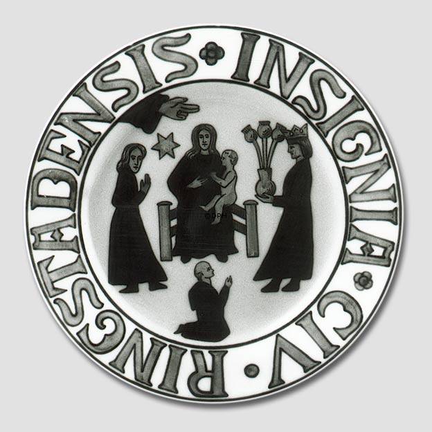 Byvåben platte, RINGSTADENSIS INSIGNIA CIV, Bing & Grøndahl