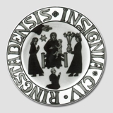 Byvåben platte, RINGSTADENSIS INSIGNIA CIV, Bing & Grøndahl