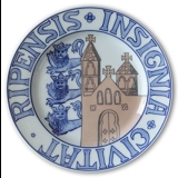 City Arms plate, RIPENSIS INSIGNIA CIVITAT, Bing & Grondahl