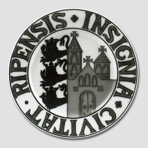 Byvåben platte, RIPENSIS INSIGNIA CIVITAT, Bing & Grøndahl