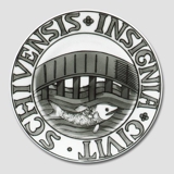 Byvåben platte, SCHIVENSIS INSIGNIA CIVIT, Bing & Grøndahl