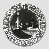 Byvåben platte, KJØBENHAUNS GROSHANDLERES SEGL, Bing & Grøndahl