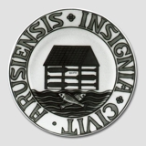Byvåben platte, ARUENSIS INSIGNIA CIVIT, Bing & Grøndahl