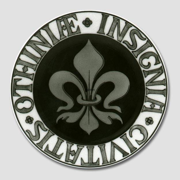 Byvåben platte, OTHINIÆ INSIGNIA CIVITATIS, Bing & Grøndahl