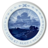 Poet's plate, Inscription Der står et slot i Vesterled Bing & Grondahl