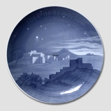 1908 Large Christmas plate, The Star over Bethlehem, Bing & Grondahl