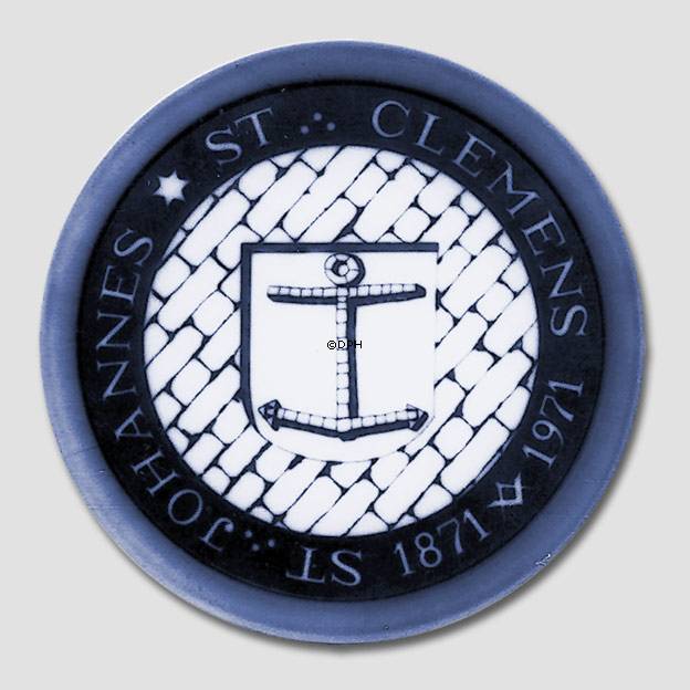 Loge platte, frimurerplatte, Bing & Grøndahl