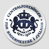Bager platte 1874-1924, Centralforeningen for Bagermestre i Jylland, Bing & Grøndahl