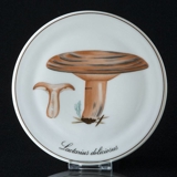 Platte i svampeserien, svampeplatte, Velsmagende Mælkehat, Bing & Grøndahl