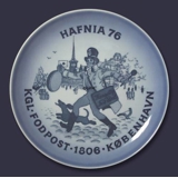 Jubilee plate, Hafnia Post, Royal Mail 1806-1976, Bing & Grondahl