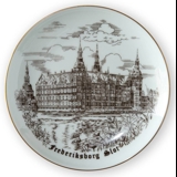 Frederiksborg Castle, drawing in brown, Bing & Grondahl