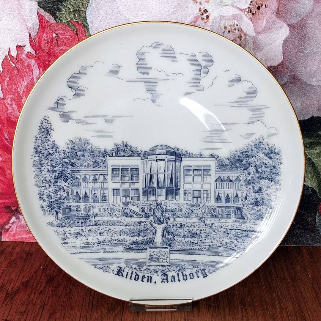 Kilden i Aalborg, blå stregtegning, Bing & Grøndahl