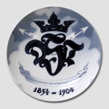 1854-1904 Jubilæumsplatte, Telegraf 50 år, Bing & Grøndahl