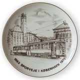 Bing & Grøndahl Platte, Sporveje i København, brun stregtegning 1863-1972