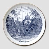 Bing & Grondahl Plate, Fjerritslev, drawing in blue