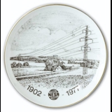 Memorial plate, 75 years Jubilee of Nesa 1902-1977, Bing & Grondahl