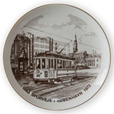 Bing & Gröndahl Kopenhagen Straßenbahnen, Tram, Zeichnung in Braun, 1863-1972