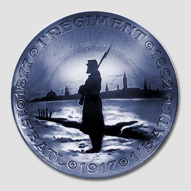 Jubilæumsplatte, Soldater platte 1877-1917, Bing & Grøndahl