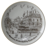 Bing & Grøndahl Platte, Sporveje i Frederiksberg 1863-1972, brun stregtegning