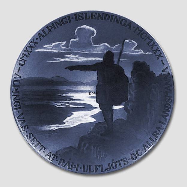 930-1930 Jubilæumsplatte, Islandsk soldaterplatte, Bing & Grøndahl