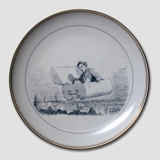 Hans Christian. Andersen fairytale plate, The Flying Trunk no. 4, Bing & Grondahl