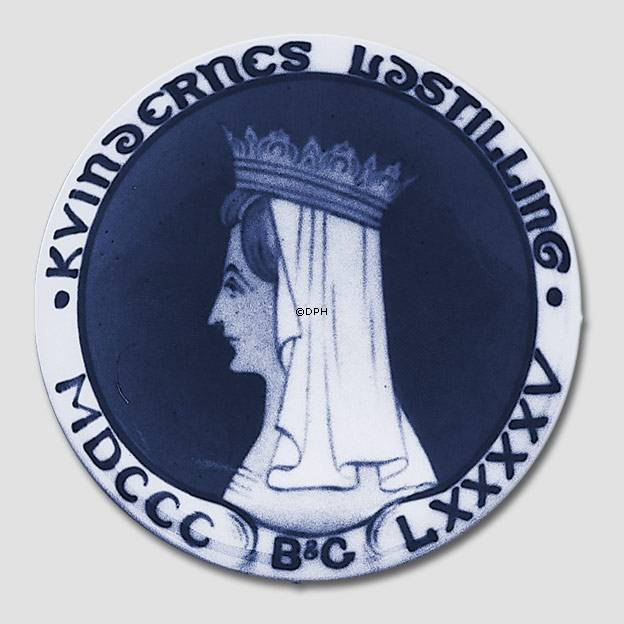 Kvindernes Udstilling, Bing & Grøndahl mindeplatte