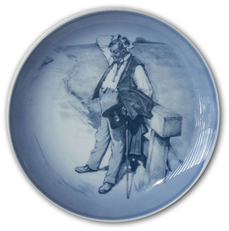 Platte med Den Tørstige Mand, Tuborgmanden, Bing & Grøndahl