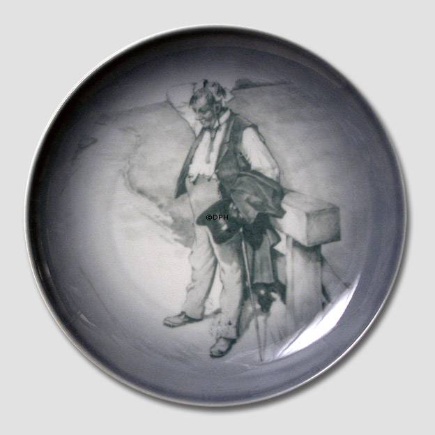 Platte med Den Tørstige Mand, Tuborgmanden, Bing & Grøndahl