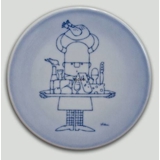 Plate with Viking with tray, Bing & Grondahl